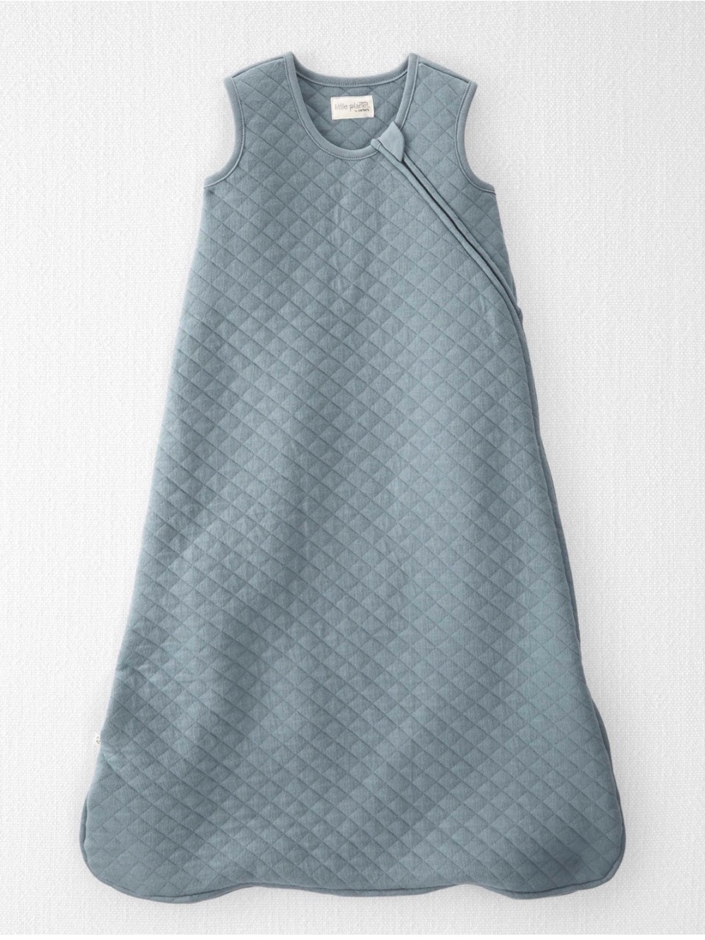 Baby Double Knit Zip Wearable Blanket In Blue Creek - Size: Small (0-6 months)